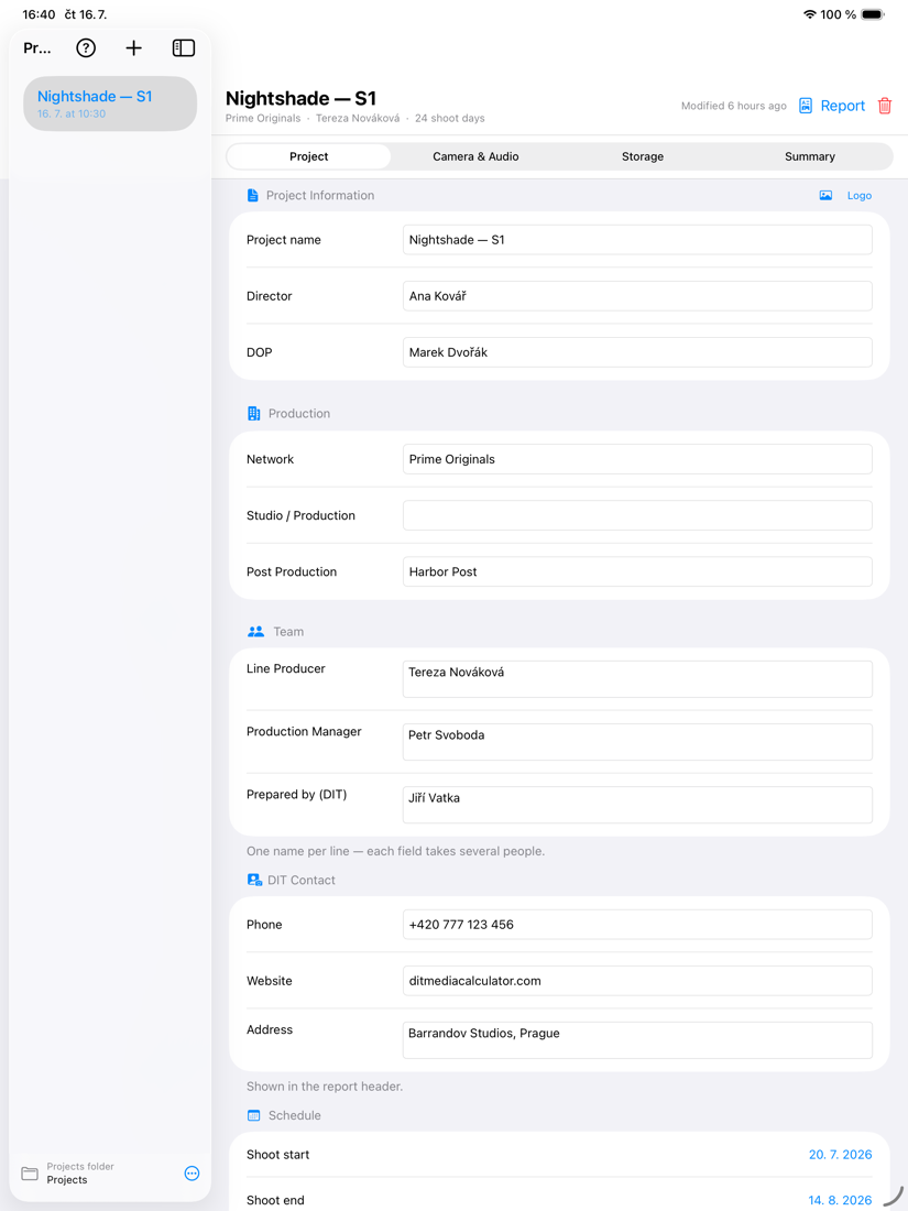 Project on iPad